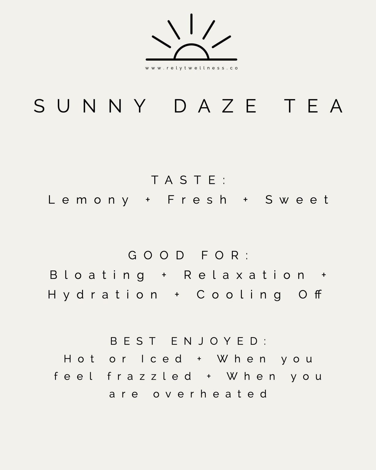 Sunny Daze Tea