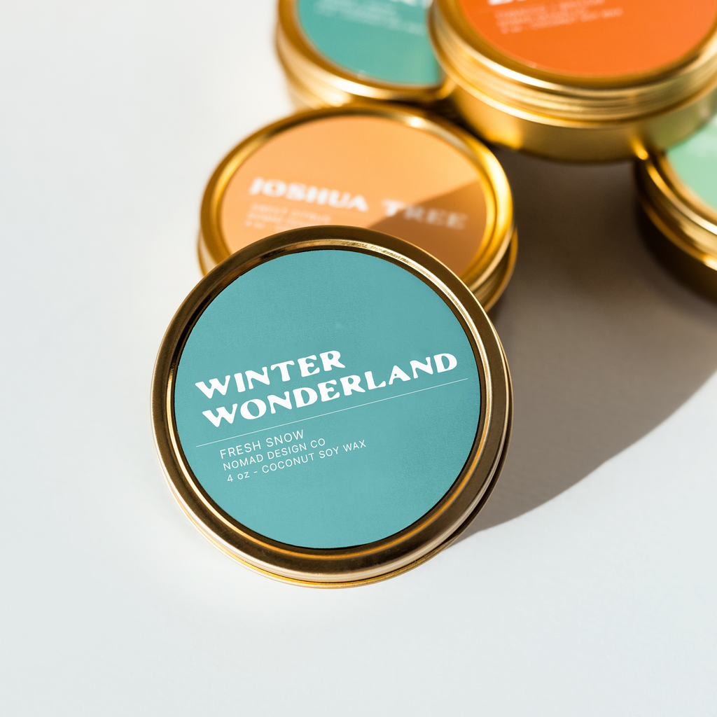 Winter Wonderland Travel Tin Candle
