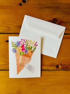 Minnesota Nice Design Greeting Card - Thanks A Bunch Bouquet