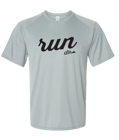 Men's Run DLH Performance Tee - Medium Grey - Clearance