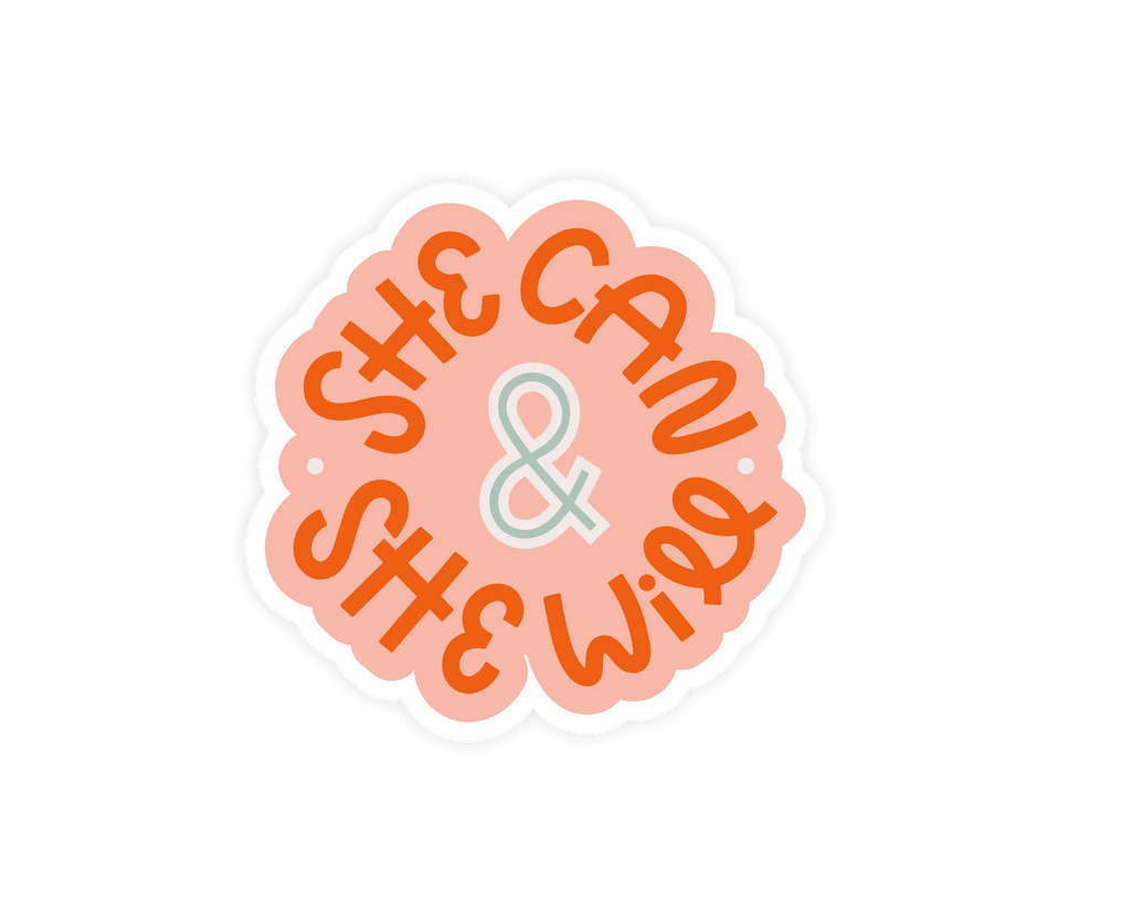 TwentySome Design Stickers- She Can & She Will