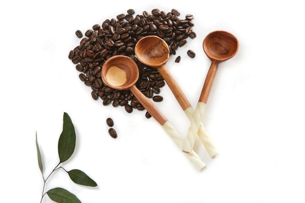 Olive Wood + Bone Coffee/Tea Scoop